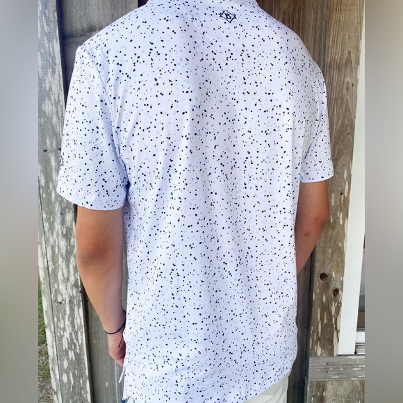 BURLEBO - Performance Polo - White Speckled - Picture 2 of 6